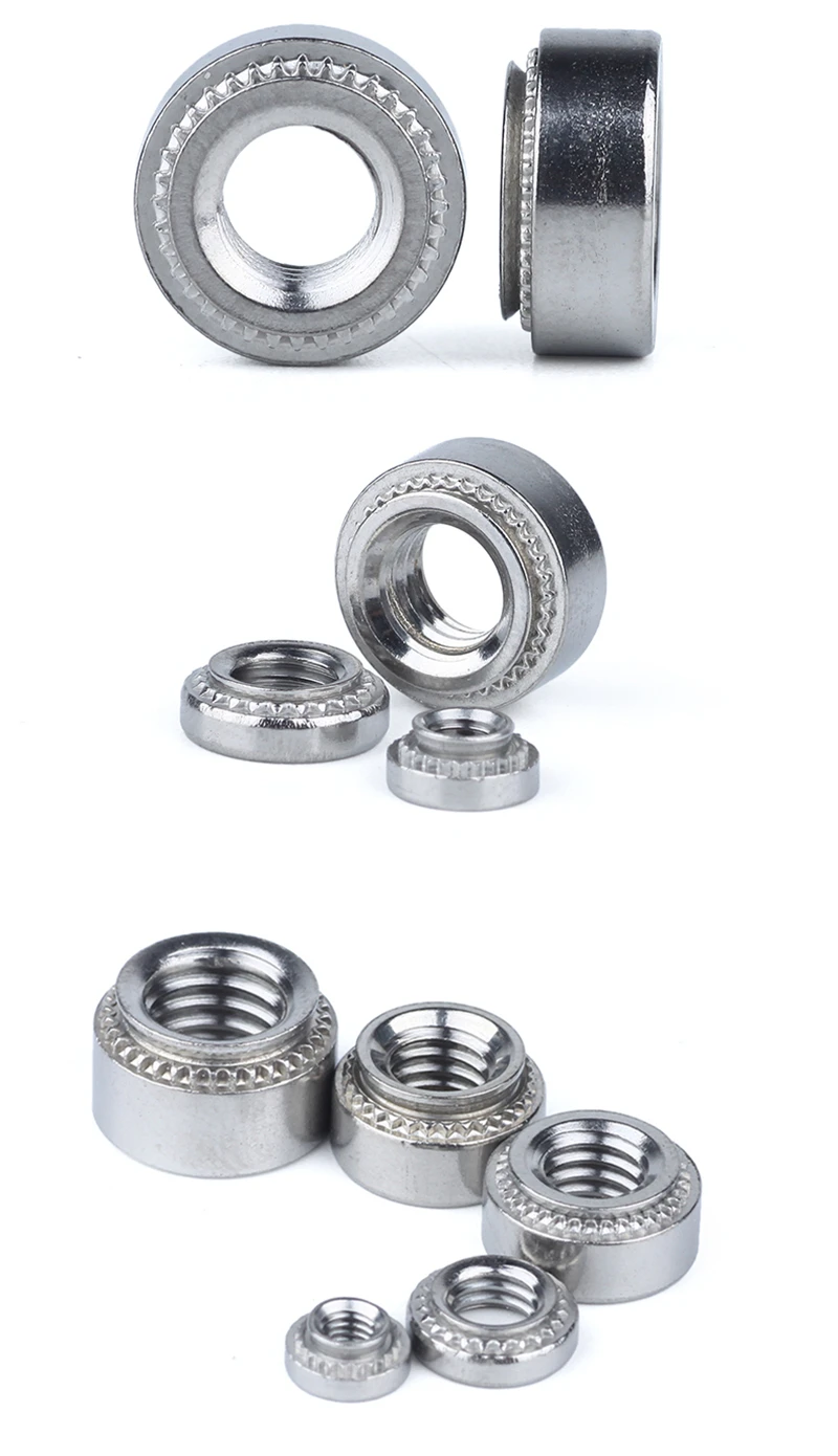 50 шт. M2.5/M3/M4/M5-1 плиты Толщина 1,0 мм оцинкованный глухие гайки Rivnut заклепок вставка из нержавеющей стали Nutsert пресс-Заклепка гайка HW150