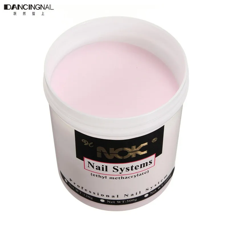 pink Pro 1 шт. 120 г Дизайн ногтей акрил Косметическая пудра жидкого мономера Кристалл вырезать Косметическая пудра УФ-гель Builder DIY маникюр розовый прозрачный белый клей - Цвет: pink