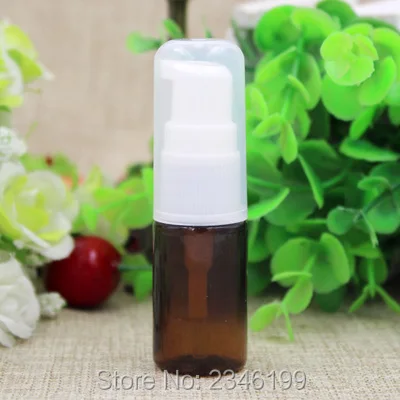 10 мл пустая маленькая бутылка для крема лосьона с белым насосом пластиковая