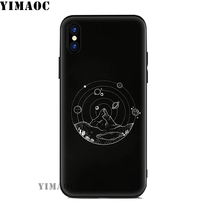 YIMAOC Space Astronauta Soft Silicone Case for iPhone 11 Pro Xr Xs Max X or 10 8 7 6 6S Plus 5 5S SE |