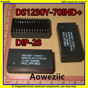 2Pcs/Lot DS1230Y-70IND+ DS1230Y-70IND DS1230Y-70 DIP-28 256k Nonvolatile SRAM IC New