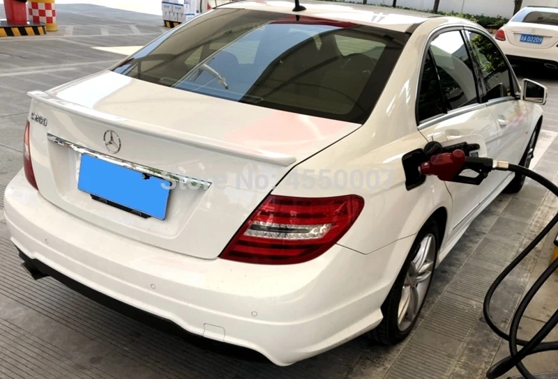 Для w204 mercedes benz надрезаемая подкладка, ABS Материал автомобильный спойлер заднего крыла для w204 mercedes benz C180 C200 C260 спойлер 2010