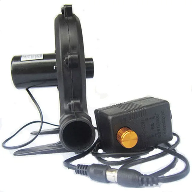 220V Plastic shell blower outdoor home barbecue Blowing and sucking electric air Lower suction vaporization furnace | Инструменты
