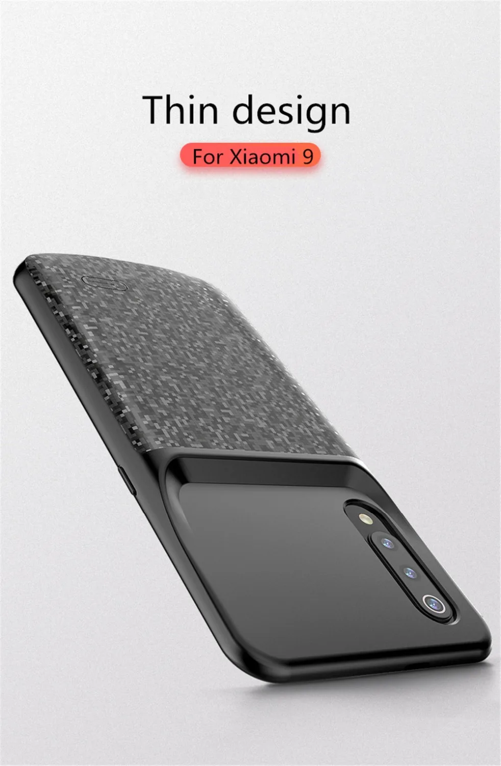 4700 мАч, беспроводной Чехол для зарядного устройства для Xiaomi Mi 9 SE, чехол с зажимом на заднюю панель, портативный внешний аккумулятор, чехол для зарядки