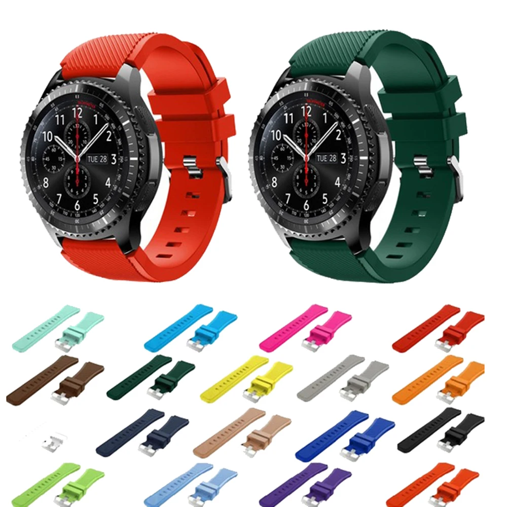 

22 мм ремешок для часов Samsung Gear S3 Frontier Classic band Replacemet band для Samsung Galaxy watch 46 мм ремешок для gear s3