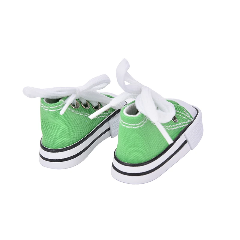 

1 Pair 7.5cm Canvas Shoes For Doll Toy Mini Doll Shoes for Sharon doll Boots Doll Accessories 7 Colors