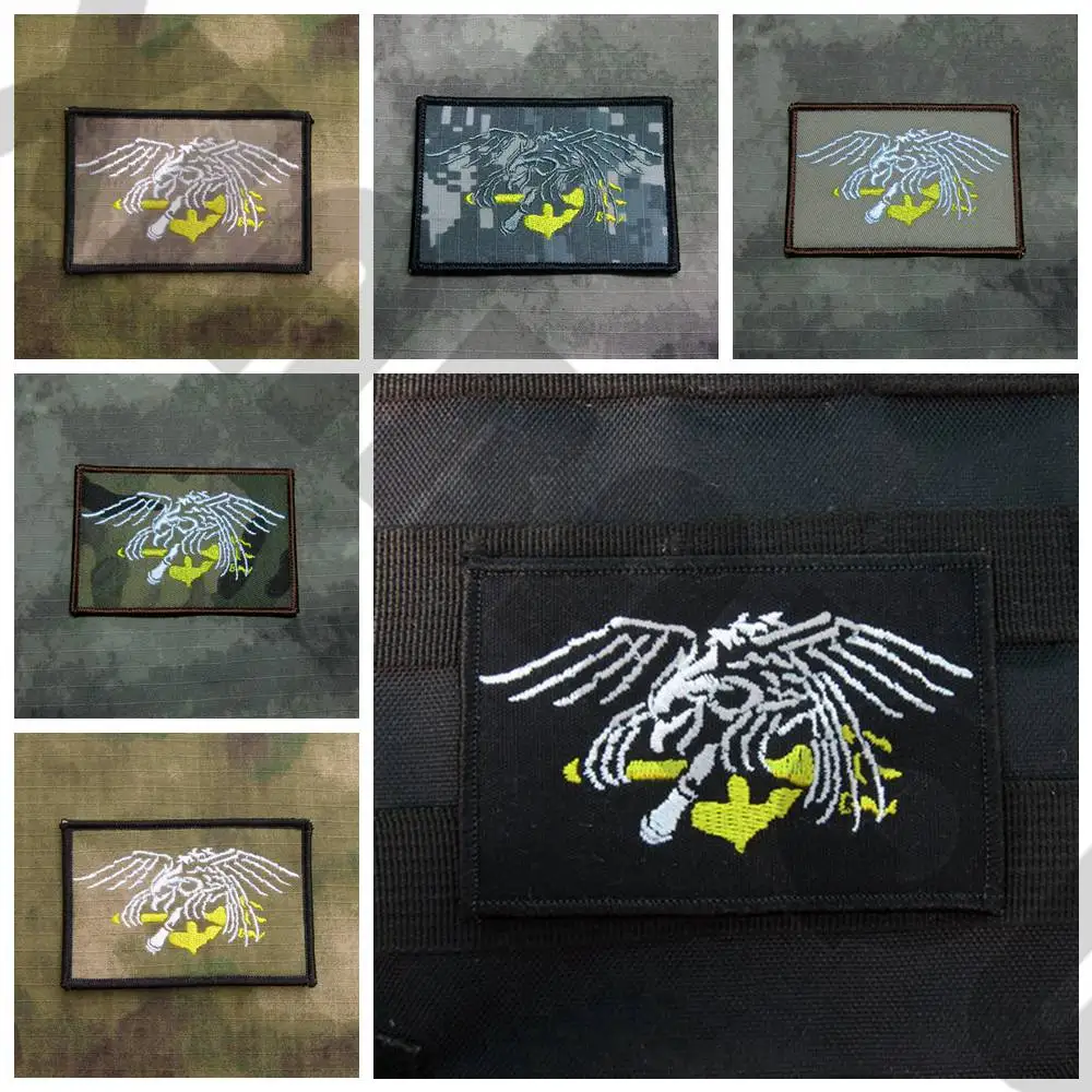 

Embroidery patch DEVGRU NSWDGSealTeam6 Skull Eagle Morale Military Tactics
