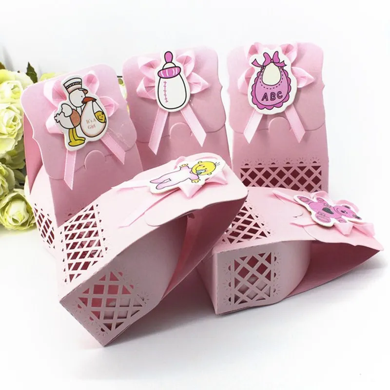 12 шт. 6 4x3 5x10 см Подарочная коробка DIYBaby для дня рождения первого года конфетный