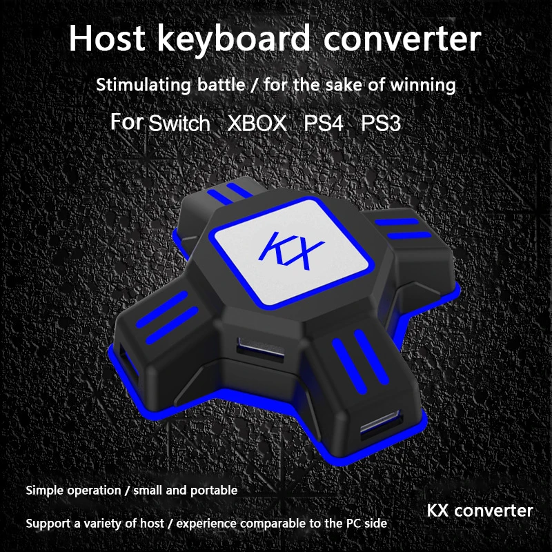 

KX USB Game Controllers Keyboard Mouse Adapter for Nintend Switch for PS4 PS3 Xbox One Gamepad Joystick Adapter Converter
