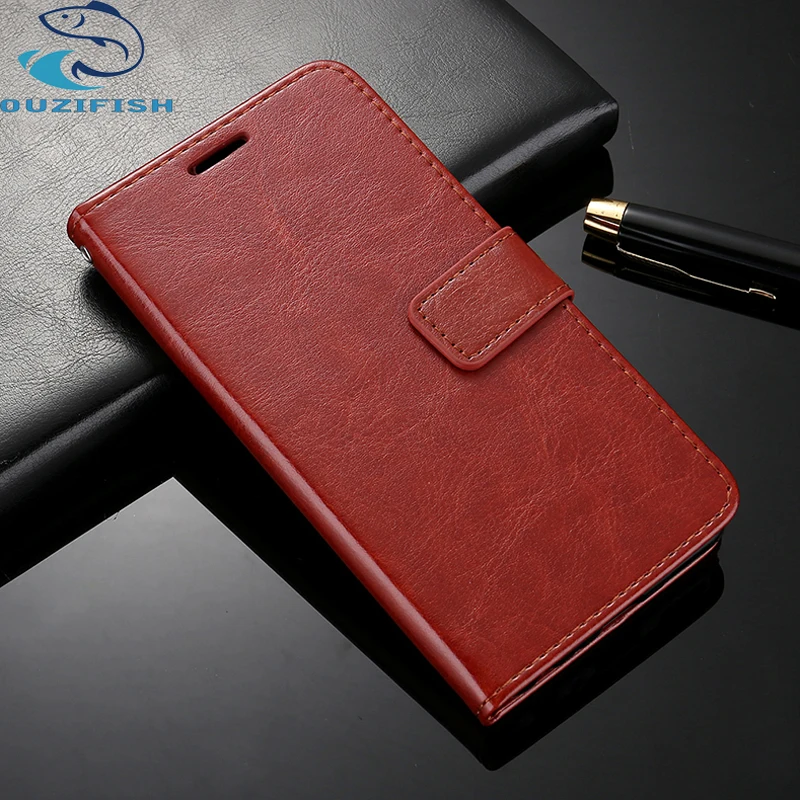 OUZIFISH Для Sony X Compact Case Кожаный Бумажник Задняя Крышка Телефона Xperia Компактный F5321