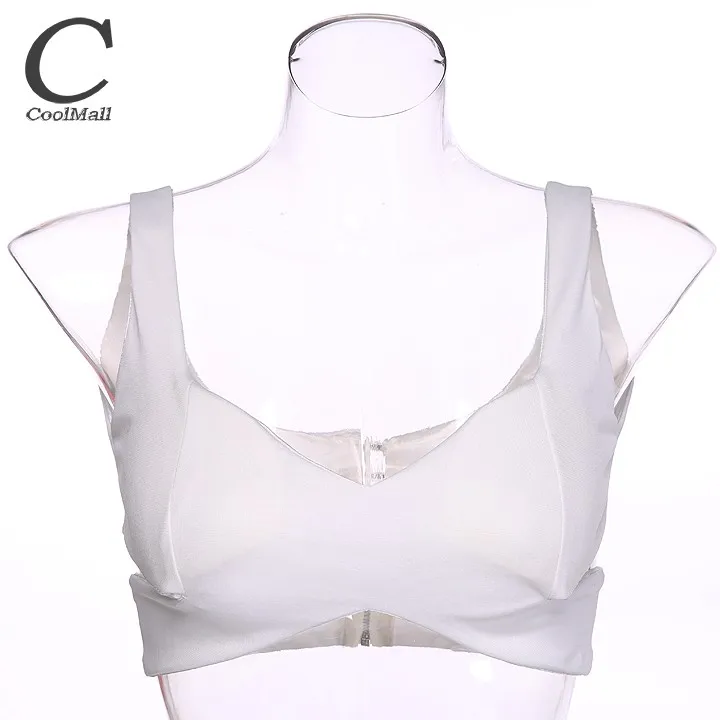 Hot Sale Womens Sexy Padded Bra Crop Tops Casual Vest Cross Strap Bustier Beach Tank Camisole Plus Size White Black 38 | Женская одежда