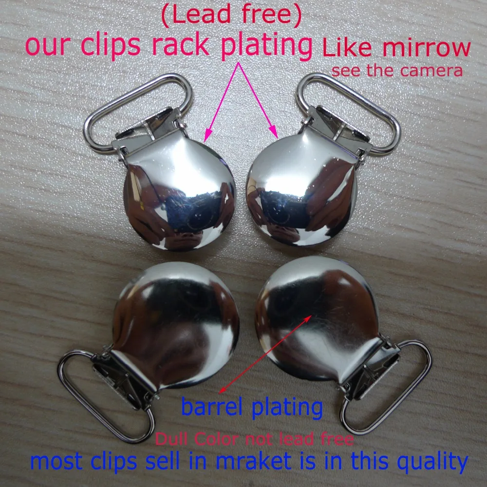 Подтяжки из меди латуни розового золота в форме сердца 25 шт. 1 дюйм мм|suspender clips|gold