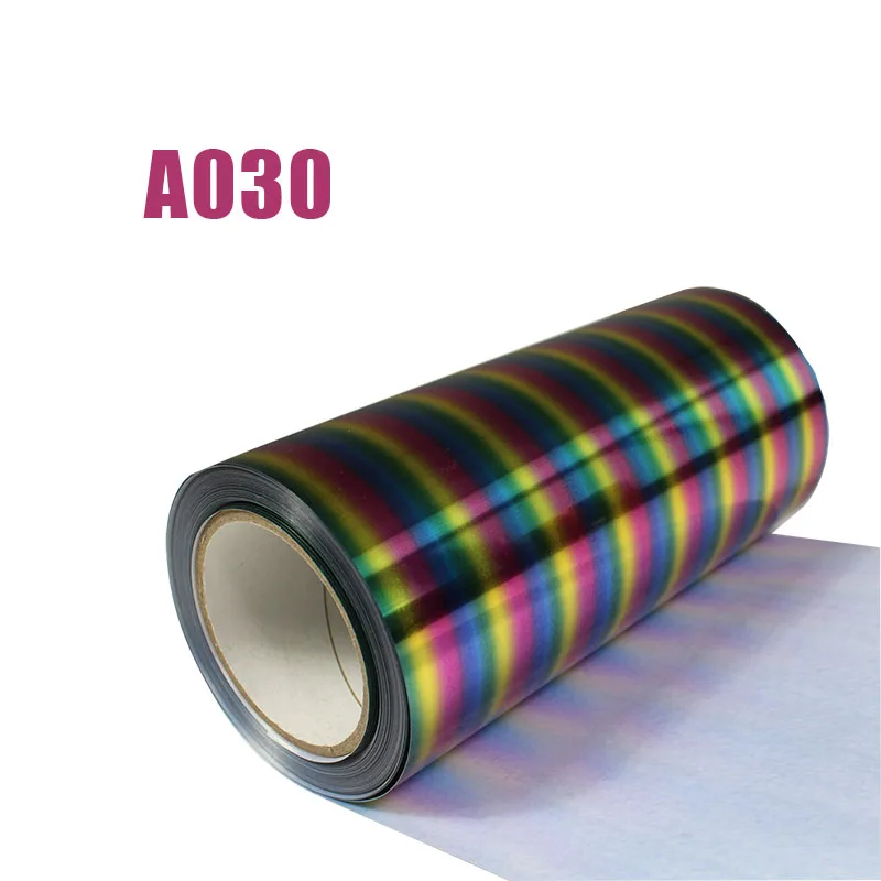 

Free shipping 1 roll 25cmx25m hologram Heat Transfer Vinyl Rainbow Iron on Film HTV T-shirt DIY
