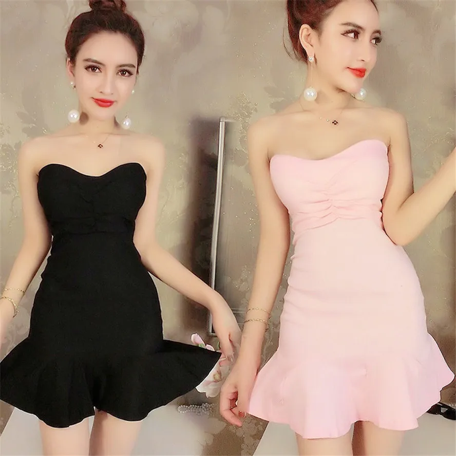 Женское эластичное мини-платье ручной работы платье без бретелек сексуальное с