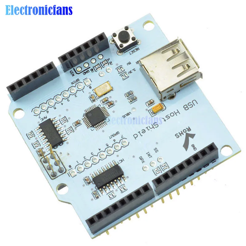 Щит хоста USB 2 0 для Arduino MEGA ADK совместимый с Google Android | Электронные компоненты и