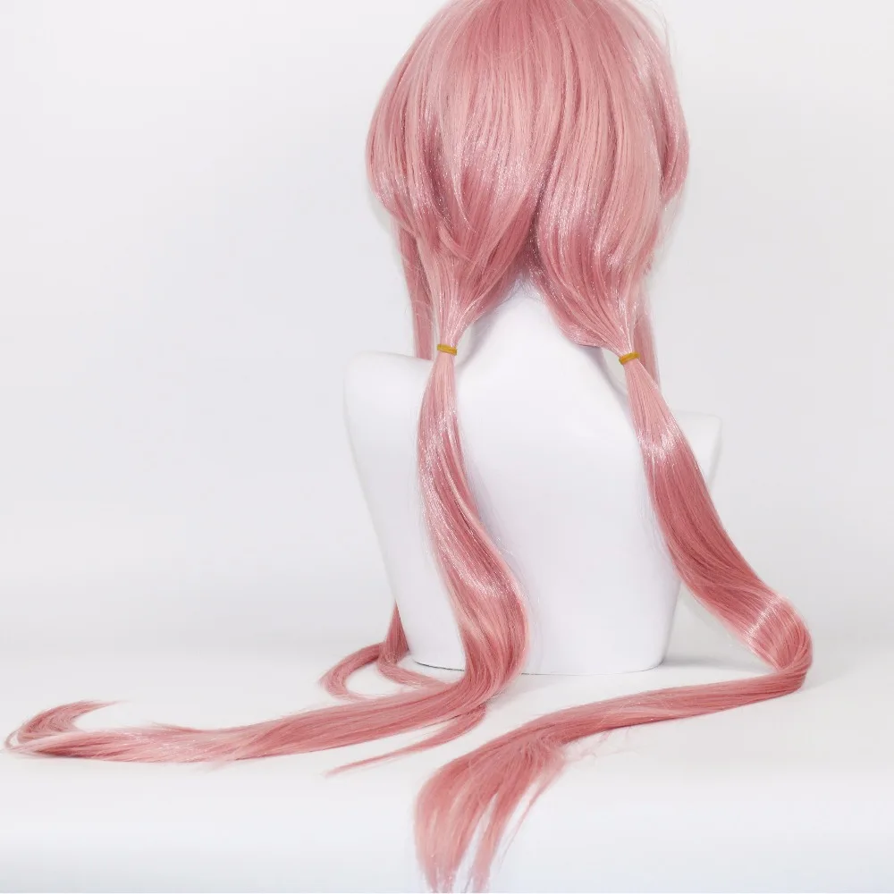 VEVEFHUANG дневник будущего Yuno Gasai длиной 80 см розовый прямой парик для косплея аниме