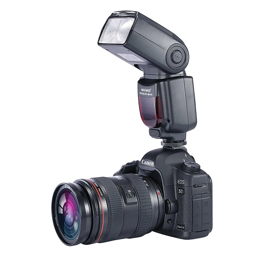 Вспышка Neewer для Canon 7D Mark II 5D III IV 1300D 1200D1100D и других цифровых зеркальных фотокамер TTL