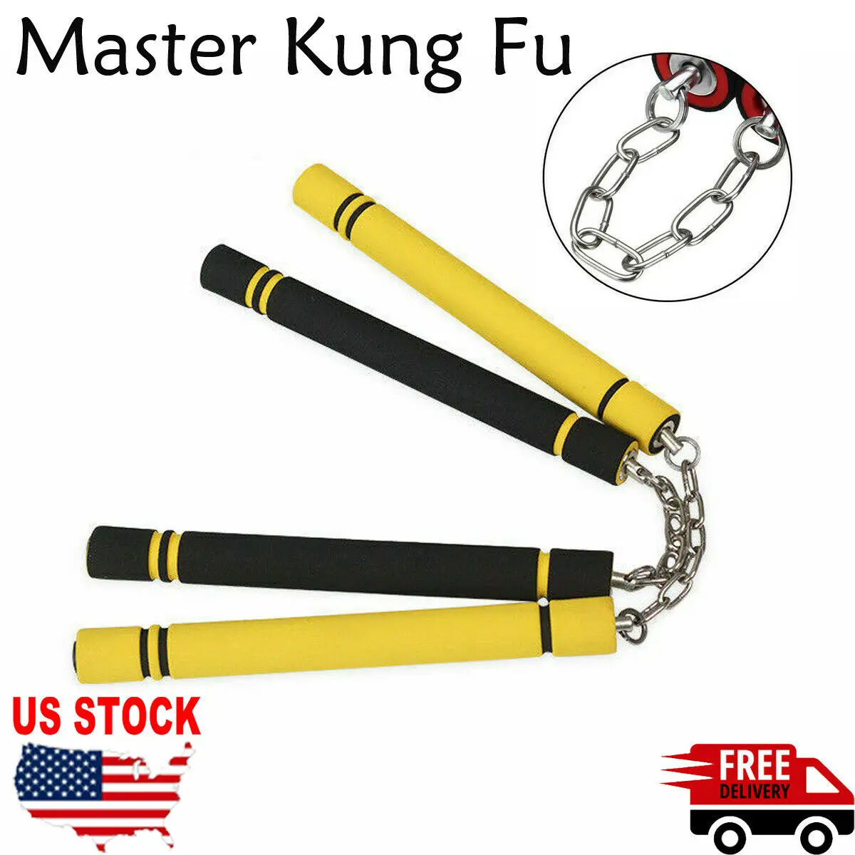 JKD боевое искусство Обучение ПВХ Пена Губка Мягкий карате практики палка Nunchaku