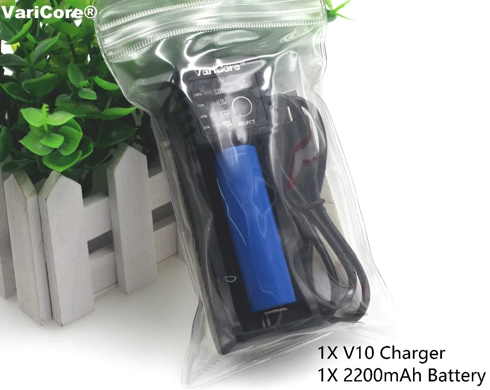 1x Зарядное устройство для литий-ионных аккумуляторов varicore v10 1 2 в 3 7 4 25 18650