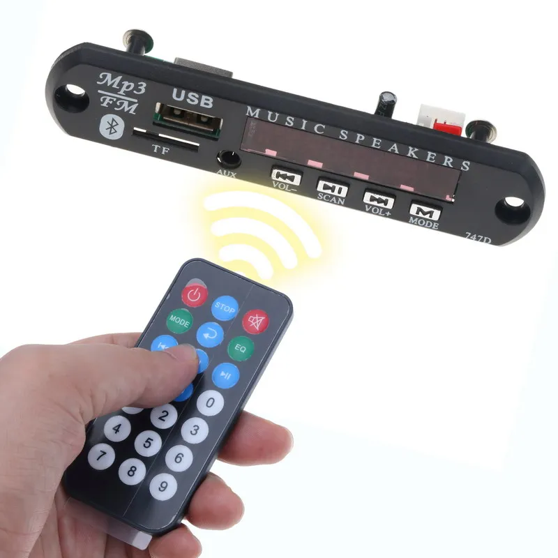 Bluetooth Автомобильный MP3 плеер fm приемник декодер плата DIY динамик модуль поддержка