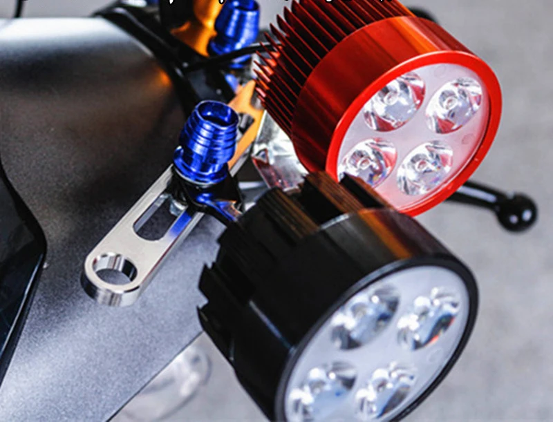 Универсальный Мотоцикл головной светильник кронштейн Точечный масляный насос