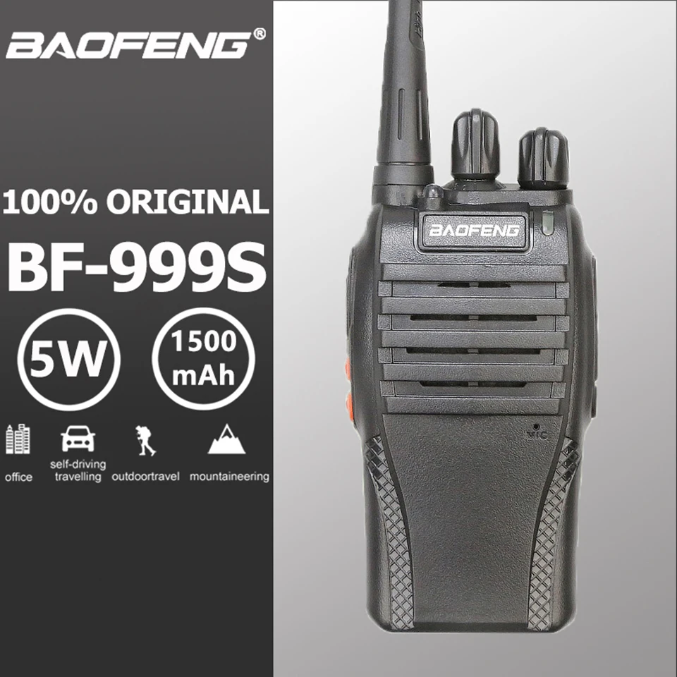 Бесплатный наушник 5 Вт UHF 400-470 МГц Частота Baofeng BF-999S портативная рация Портативная радиостанция Ham радио Hf трансивер Bf-888s