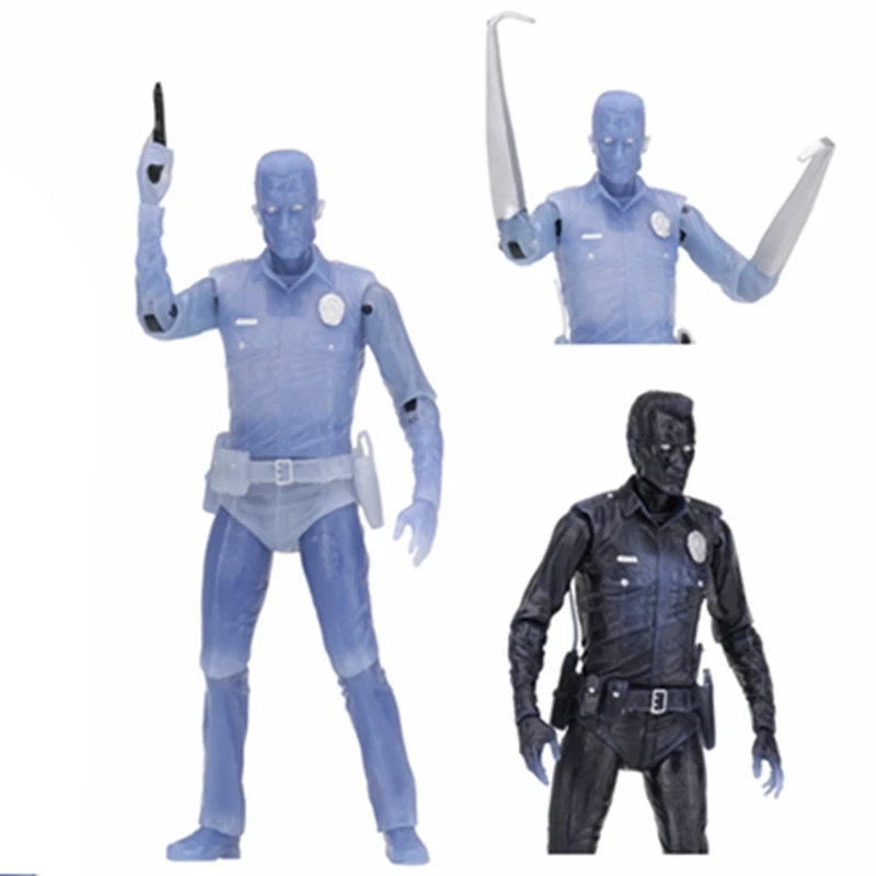 With Box Neca Терминатор 2 T2 1990 Skynet Шварценеггер Фигурки игрушки Brinquedos Figurals коллекционные модели подарок - Цвет: With Box