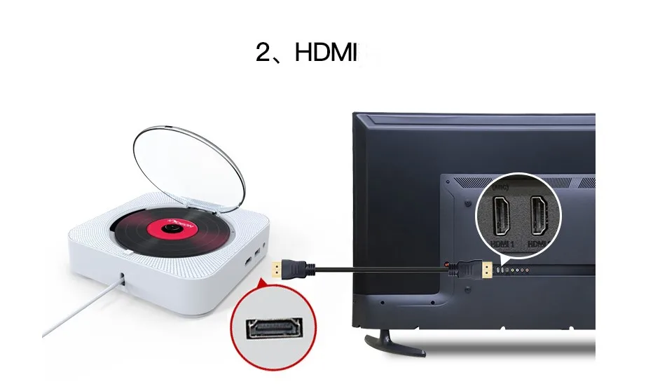 Kustron настенный Bluetooth Cd-плеер Bluetooth аудио динамик пренатальное Образование Раннее Образование Hifi Динамик Usb накопитель