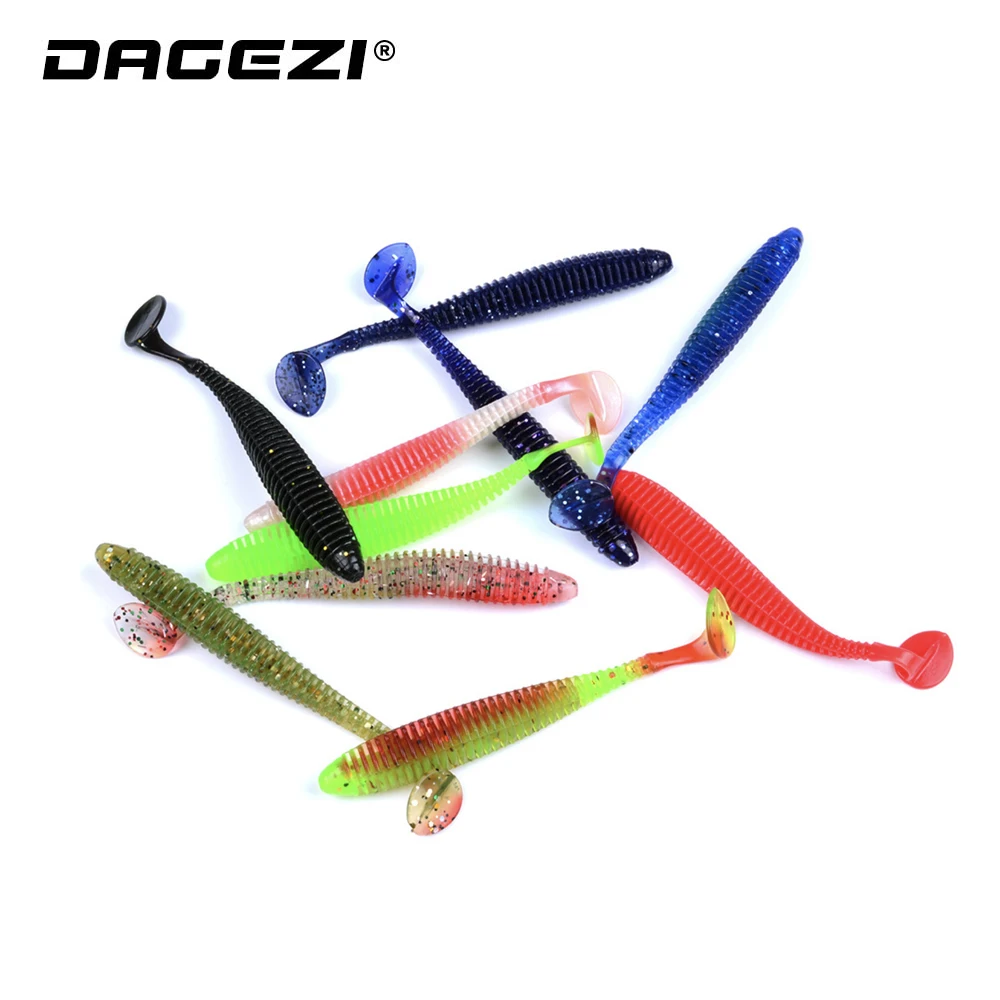 DAGEZI 10 шт./лот Мормышка Мягкая приманка 8 5 см мягкие плавающие приманки
