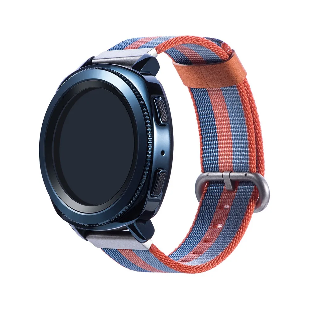 Нейлоновый тканый ремешок для наручных часов 20 мм Ticwatch 2/Ticwatch E/Misfit Vapor браслет reloj