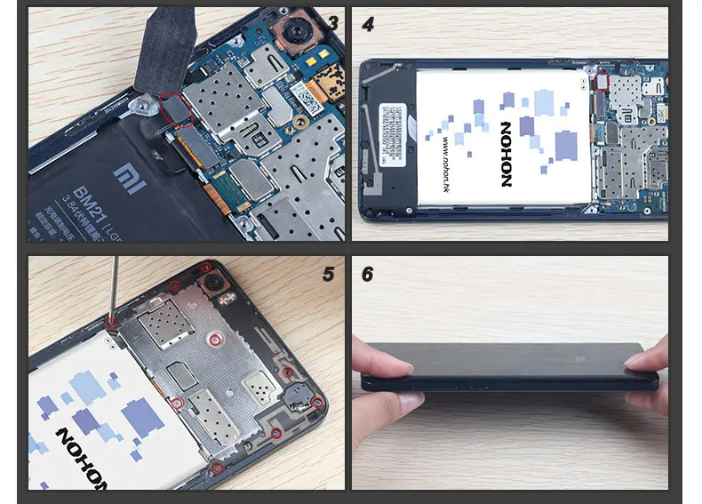 NOHON BM34 BM48 BM3A BM45 BM46 Батарея для Xiaomi mi Note Pro 2 3 Red mi Note2 Note3 Замена высокого Ёмкость литий-ионный аккумулятор