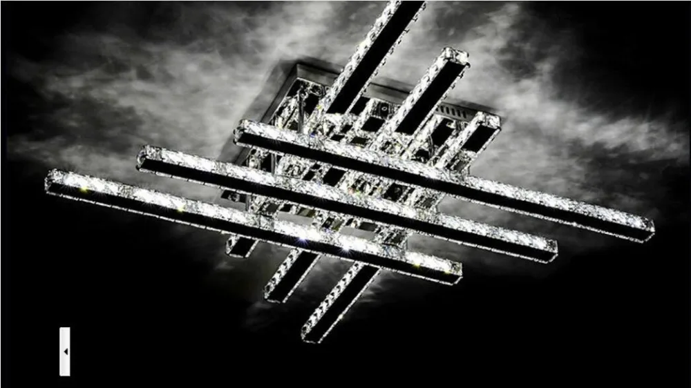 Креативные простые светодиодные потолочные светильники с прозрачным кристаллом