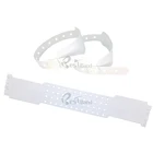 100 шт белый цвет ПВХ материал дешевые пользовательские виниловые браслеты для мероприятий, водонепроницаемый id браслет для аквапарка, отель браслеты