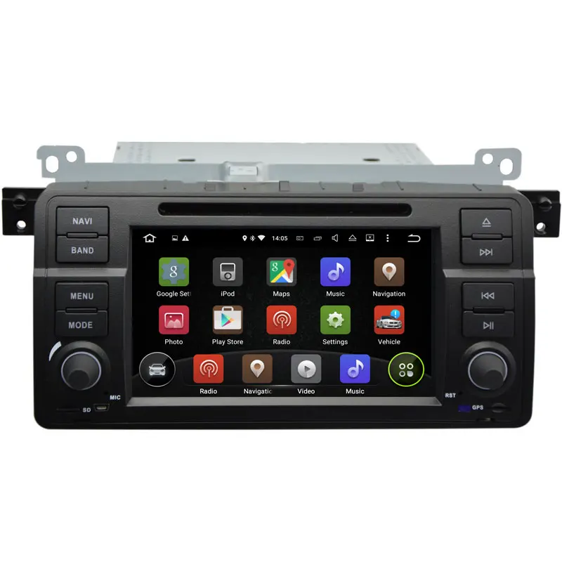 Автомобильный DVD плеер с системой GPS навигации Android 9 0 стерео головное устройство