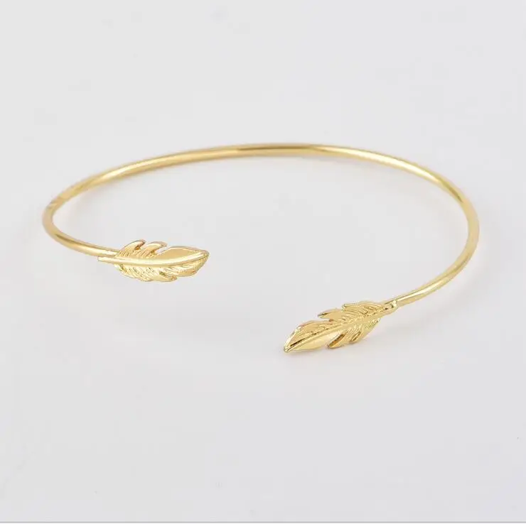 4 Pcs Set Cute Leaves Trend Personality Romantic Adjustable Bracelet Opening Bangle Bijoux Jewelry Gift B3056 | Украшения и