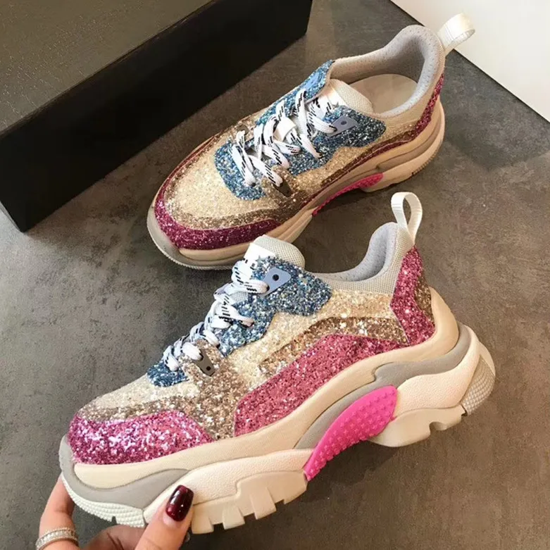 Bling блестками Цвет соответствующие Лоскутная Блеск взлетно-посадочной полосы