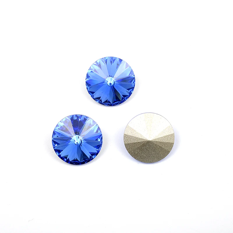 1 шт.) с украшением в виде кристаллов от Swarovski 1122 круглые Rivoli камня(без отверстия) фольгированная Австрия Стразы для бижутерии, материал для рукоделия