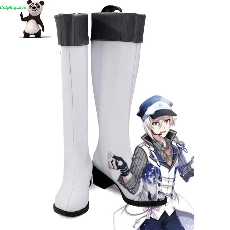 

CosplayLove Idolish7 Cosplay Shoes White KUJO TENN Cosplay Shoes Boots For Halloween Christmas