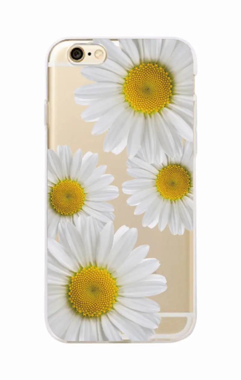 Cute Summer Daisy Sunflower Floral Flower Soft Clear Phone Case Fundas Coque For iPhone 14 14ProMax 14Plus 13Promax 13 12 11