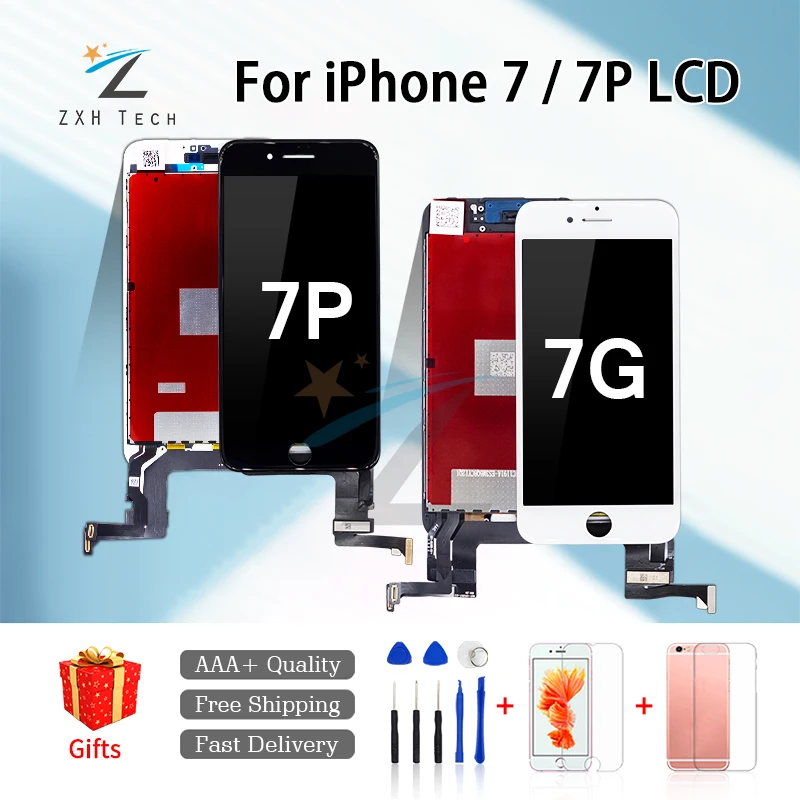 1PCS LCD For iPhone 7 Plus 8 Display Digitizer Touch Screen Assembly Replacement with Good 3D Dropshipping | Мобильные телефоны и