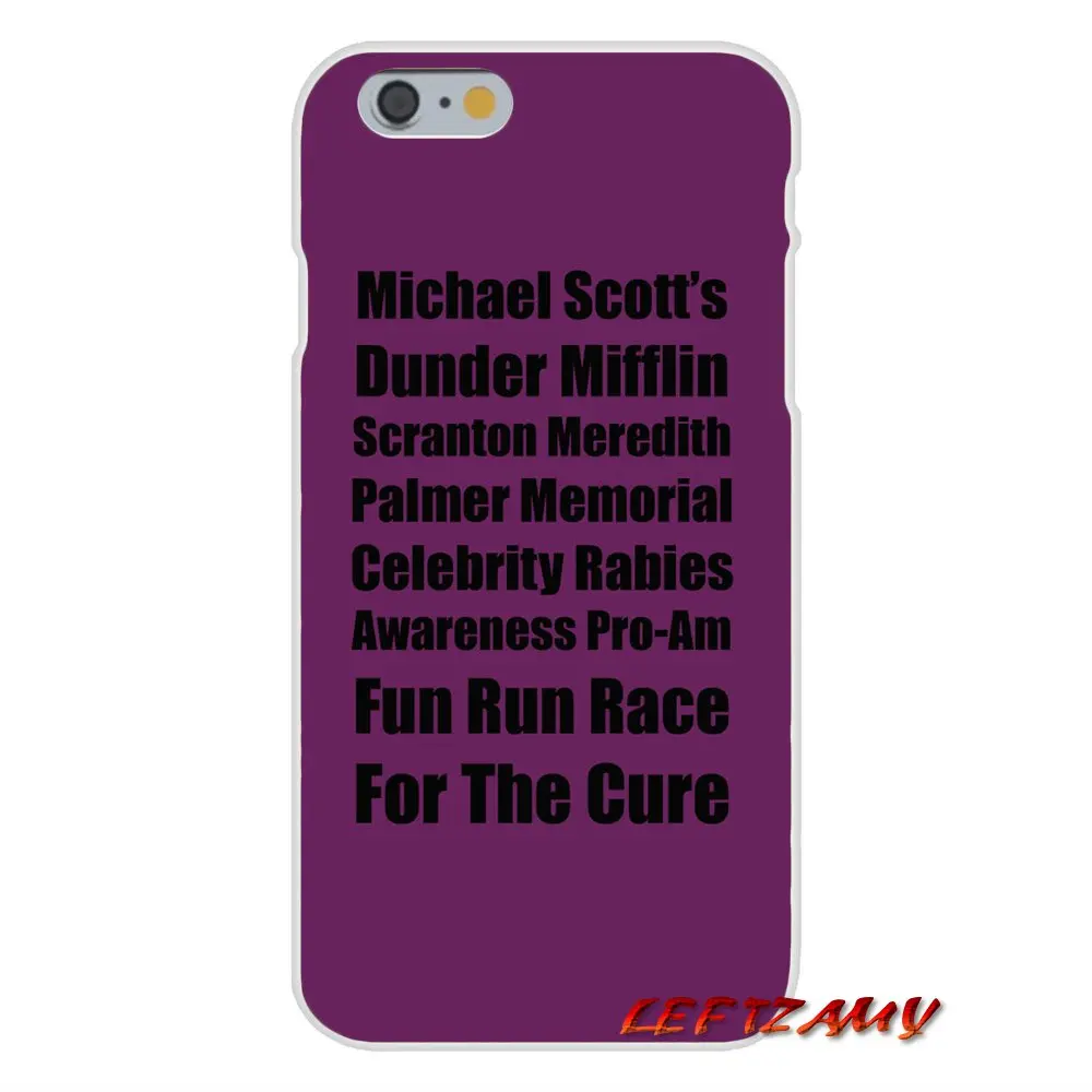 Michael Scott Rabies Awareness Run The Office For Samsung Galaxy S3 S4 S5 MINI S6 S7 edge S8 S9 Plus Note 2 3 4 5 8 Phone Covers | Мобильные