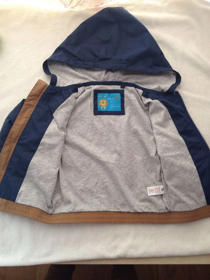 Free Shipping - baby boys spring/summer hooded jacket windproof navy/brown toddler spring | Детская одежда и обувь