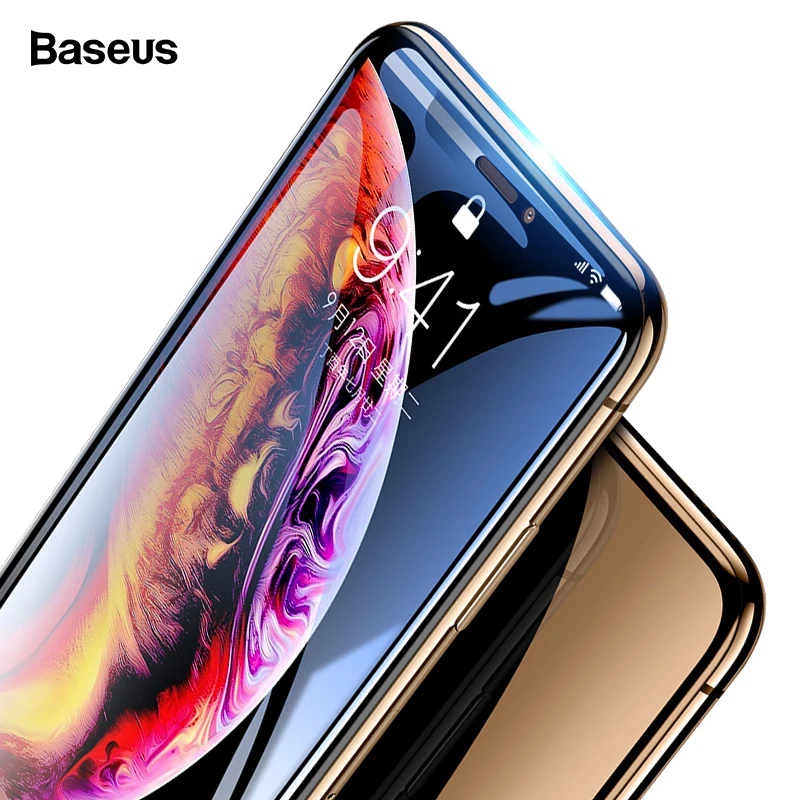 Защитная пленка Baseus 0,3 мм для iPhone Xs Max X S Xr, закаленное стекло 3D, полное покрытие, Защитное стекло для iPhone Xsmax, защита