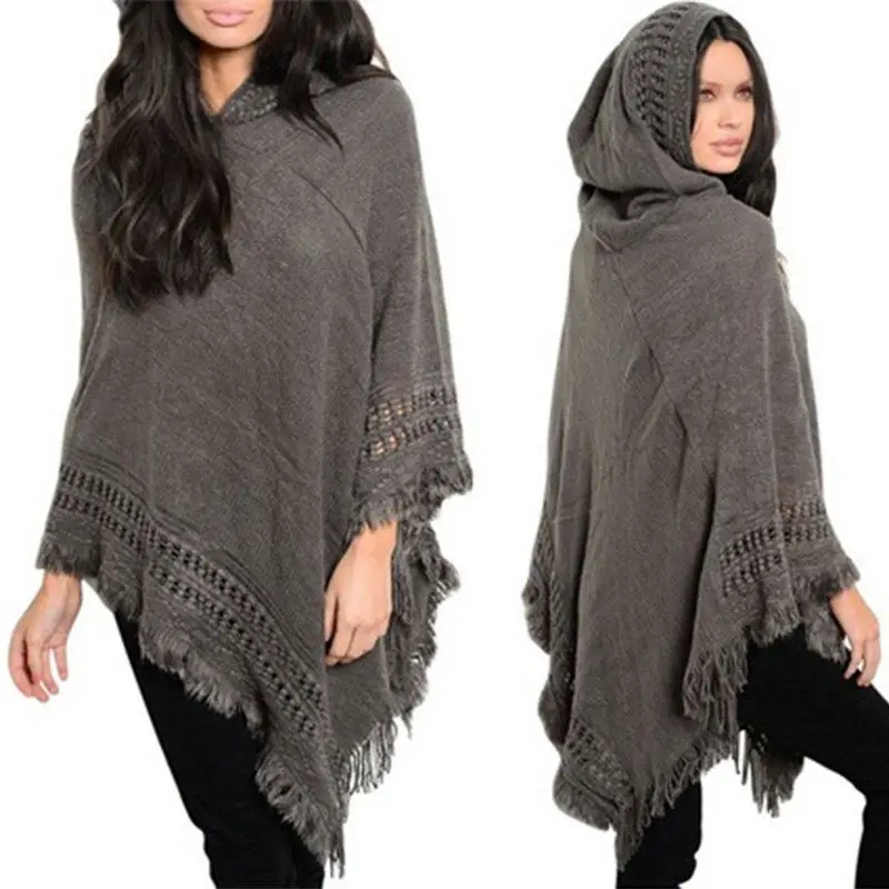Женское пончо с кисточками и рукавом летучая мышь 12 цветов|poncho shawl|shawl poncholadies shawl |