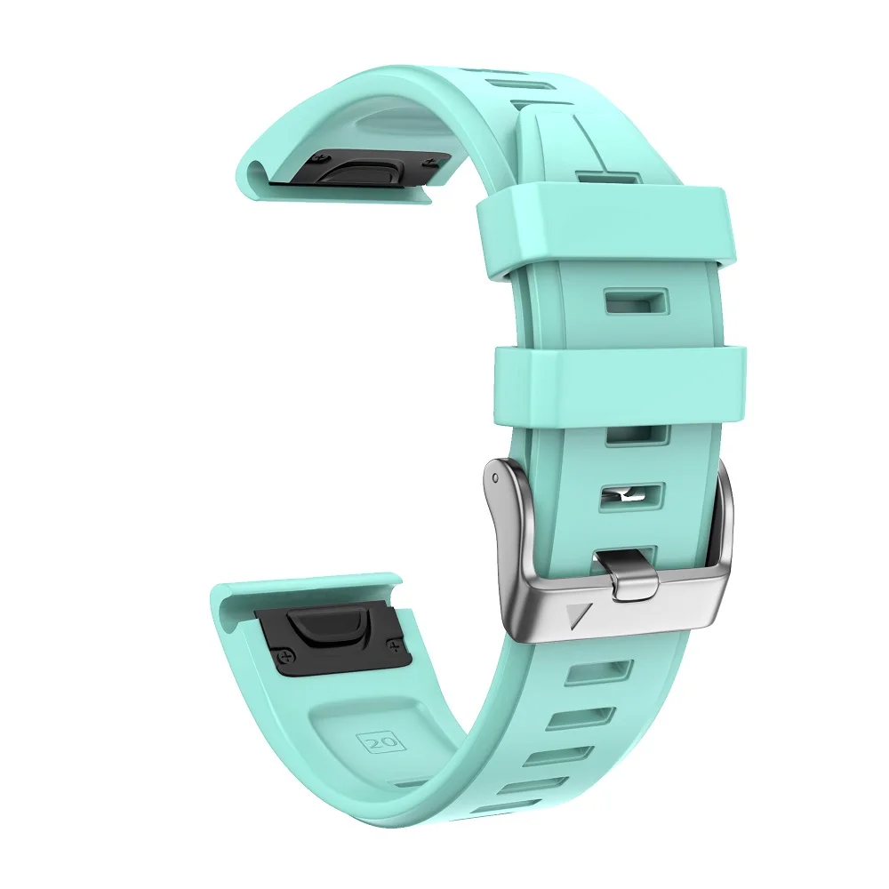 mint 20 мм Ширина мягкий силиконовый быстросъемный ремешок для Garmin Fenix 5S полосы легко подходят браслет для Garmin Fenix 6 S/6 S Pro/5S Plus - Цвет ремешка: mint