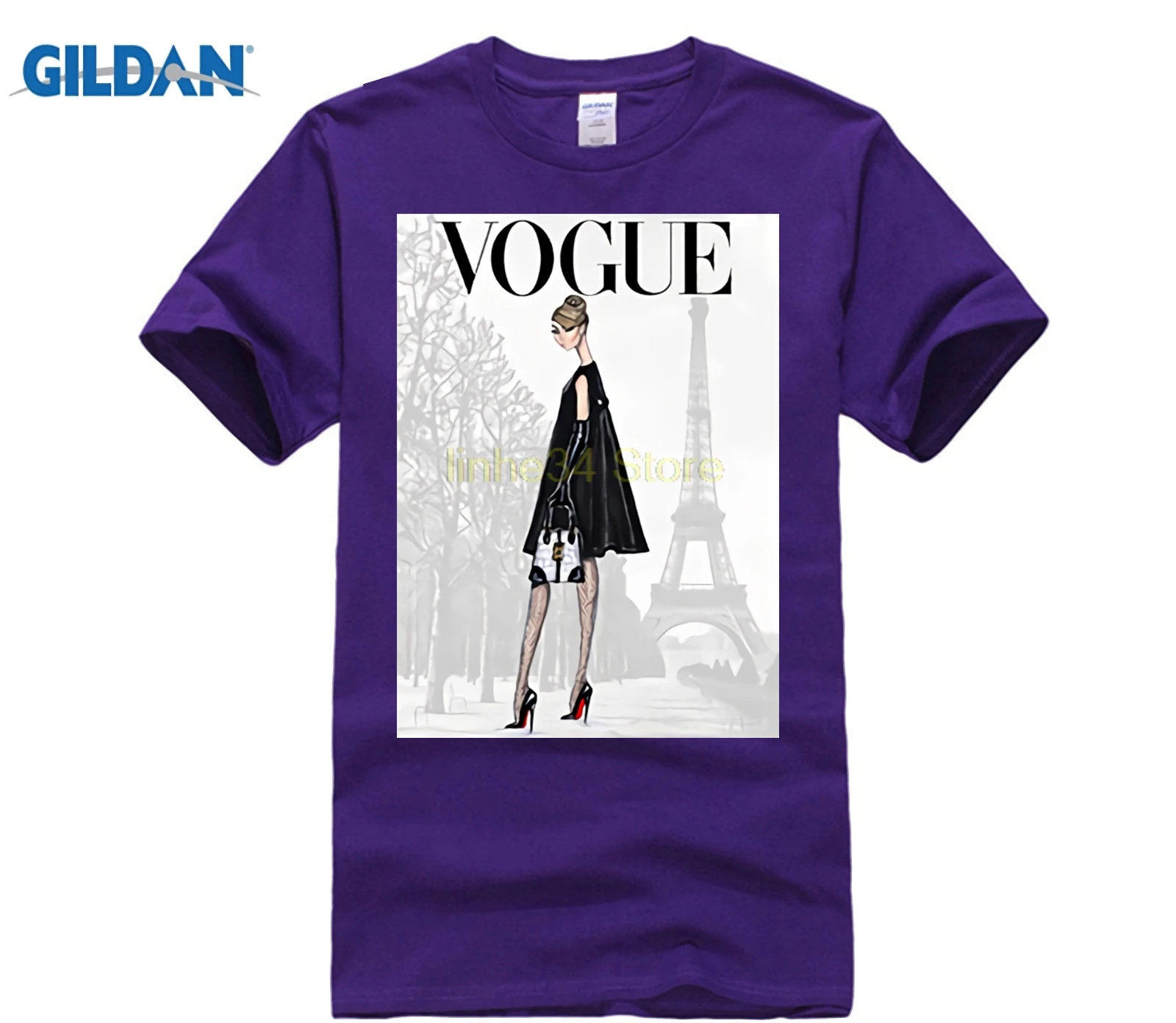 GILDAN Футболка мужская Мода Vogue футболка сексуальная женщина лето принт короткий