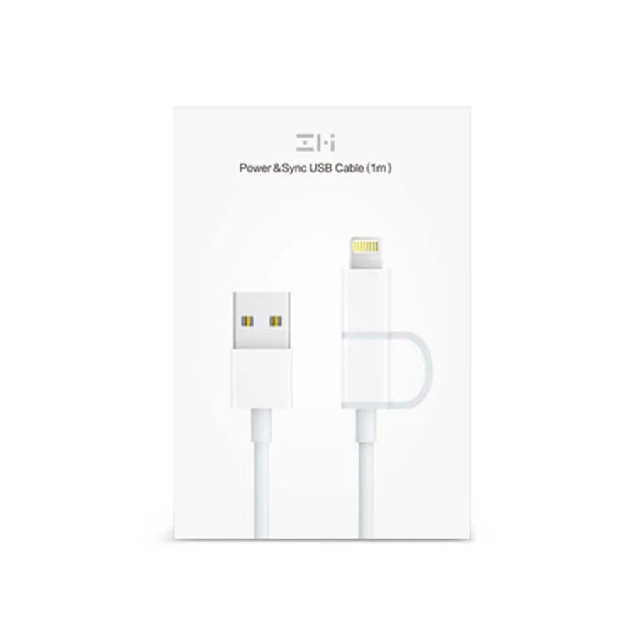 В наличии Xiaomi ZMI кабель Lightning Micro USB Data 2 в 1 MFI Сертифицированный для iPhone зарядного