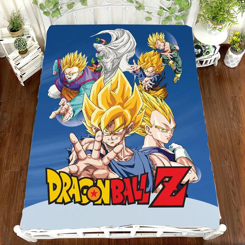 21 DRAGON BALL Z Аниме простыня с печатным рисунком Вегета Сон Гоку Zetto покрывало детская комната кровать простыни, постельное белье(без наволочки - Цвет: 21