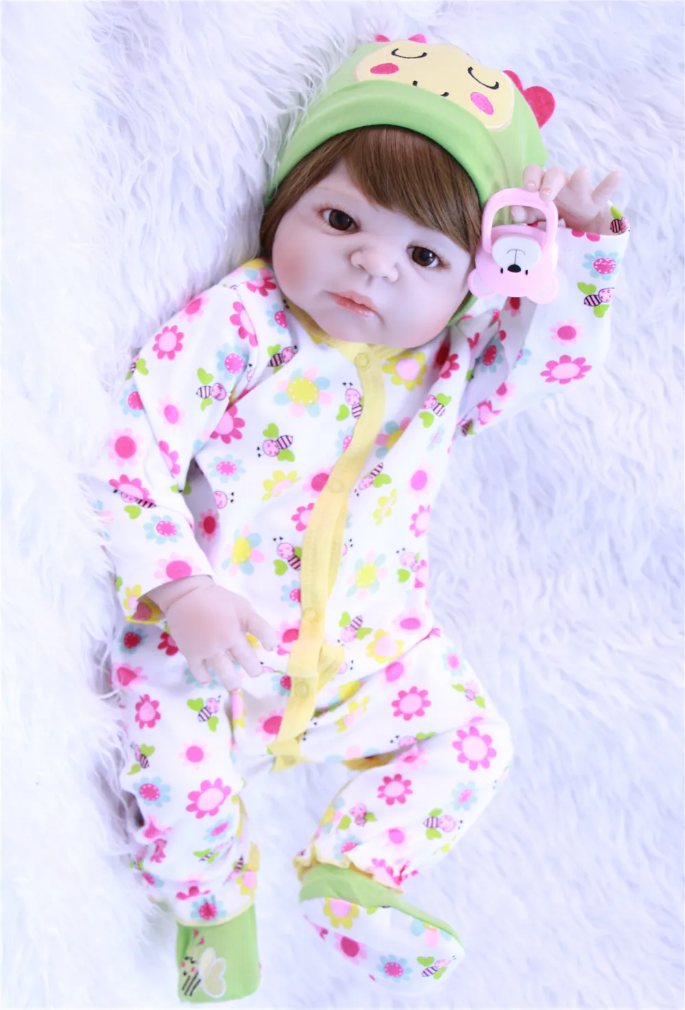 Boneca reborn npk Dolls полностью силиконовая кукла baby girl Кукла Bebes realista детский подарок