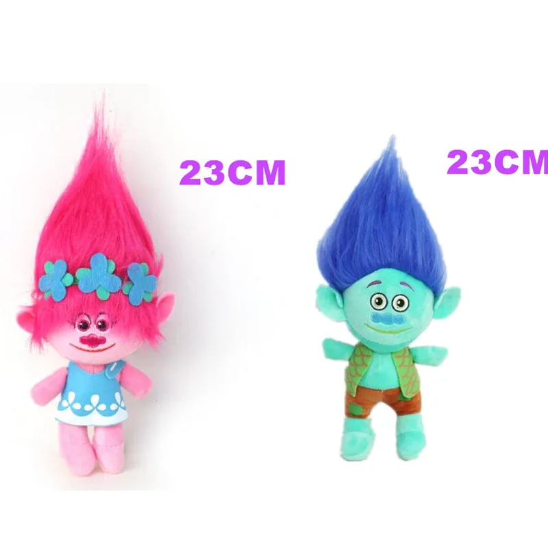 2 шт./компл. 23 см Poppy & Branch экшн фигурка Dreamworks Movie Trolls игрушка плюшевые фигурки